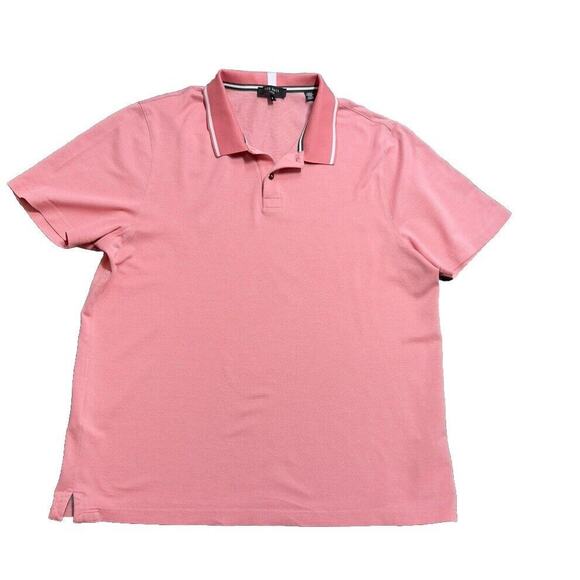 LNWOT Ted Baker MMB-ARTS-Mini Jacquard Stitch Polo Teds sz 5‎ - Picture 1 of 4